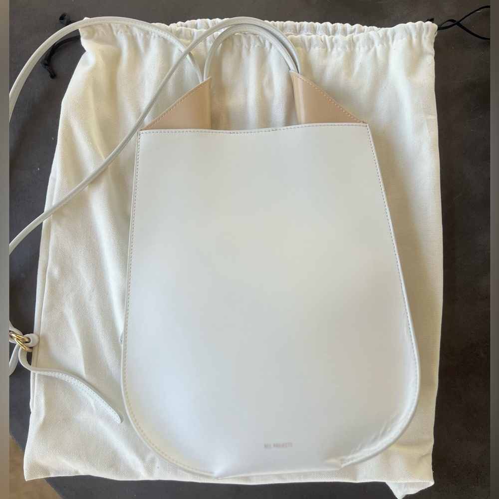 Ree Projects White Mini Helene Tote Bag